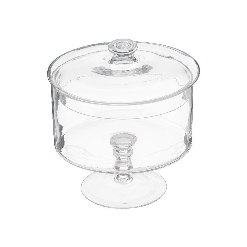 Bonbonniere a gateaux verre 1.8l de J-Line by Jolipa - Déco intérieur dans Portes bouteilles - Couverts - Vaisselles