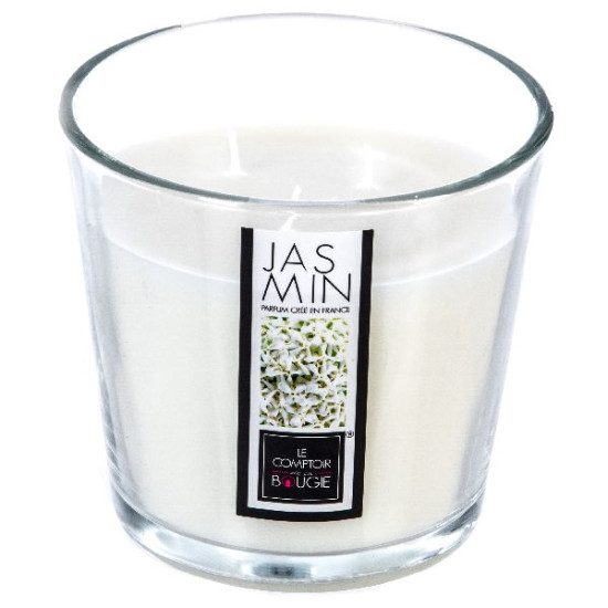Bougie parfumé verre nina jasm 500g de J-Line by Jolipa - Déco intérieur dans Bougie parfumée