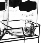 Distributeur boisson+support x2 4l de J-Line by Jolipa - Déco intérieur dans Portes bouteilles - Couverts - Vaisselles