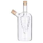 Bouteille huile/vinaigre raisin verre 0.5l de J-Line by Jolipa - Déco intérieur dans Portes bouteilles - Couverts - Vaisselles