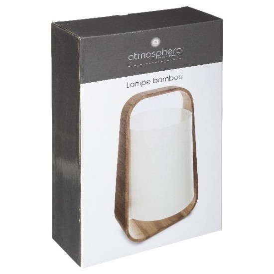 Lampe bambou rex blanc h35 de J-Line by Jolipa - Déco intérieur dans Eclairages - Luminaires - Lampes