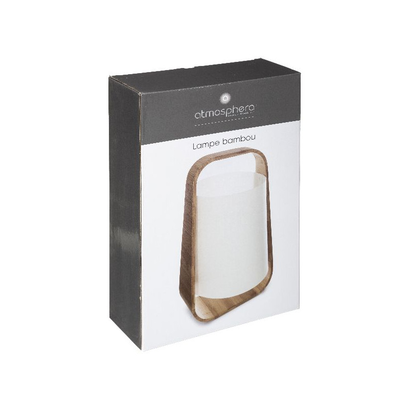 Lampe bambou rex blanc h35 de J-Line by Jolipa - Déco intérieur dans Eclairages - Luminaires - Lampes