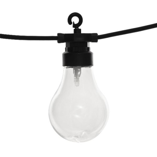 Guirlande led solaire 10ampoule l500 de J-Line by Jolipa - Déco intérieur dans Eclairage Solaire de jardin