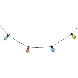 Guirlande led solaire 10ampoule coul de J-Line by Jolipa - Déco intérieur dans Eclairage Solaire de jardin