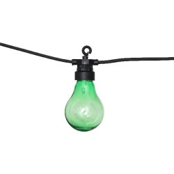 Guirlande led solaire 10ampoule coul de J-Line by Jolipa - Déco intérieur dans Eclairage Solaire de jardin