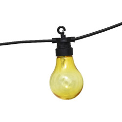 Guirlande led solaire 10ampoule coul de J-Line by Jolipa - Déco intérieur dans Eclairage Solaire de jardin