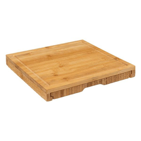 Set fromage bambou 5p 30x30 de J-Line by Jolipa - Déco intérieur dans Portes bouteilles - Couverts - Vaisselles