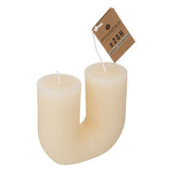 Bougie u demi iv 11x12 de J-Line by Jolipa - Déco intérieur dans 🕯️ Bougies et encens