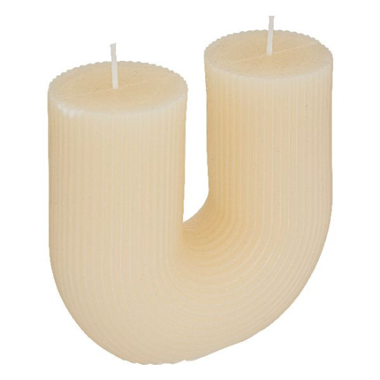 Bougie u demi iv 11x12 de J-Line by Jolipa - Déco intérieur dans 🕯️ Bougies et encens