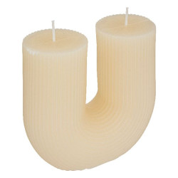 Bougie u demi iv 11x12 de J-Line by Jolipa - Déco intérieur dans 🕯️ Bougies et encens