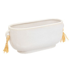 Jardiniere ceramique reac pompon sol l30 de J-Line by Jolipa - Déco intérieur dans Jardinieres