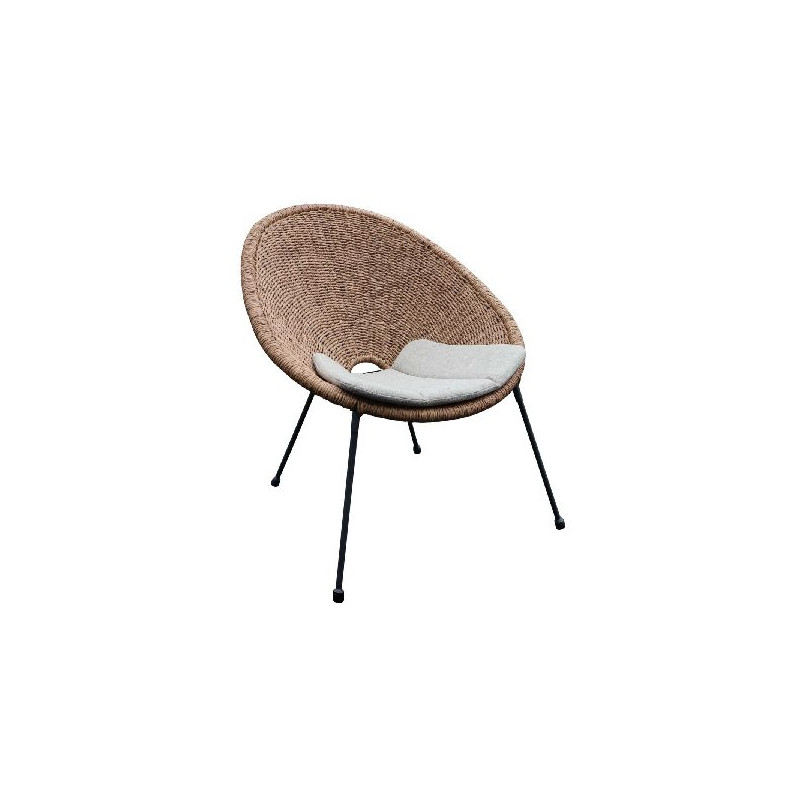 Fauteuil lounge tornado naturel ecru de Proloisirs - Océo - table et fauteuil et mobilier de jardin dans 💺 Fauteuil pour l'ex...