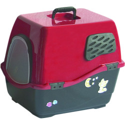 MAISON TOILETTE BILL 1 F NERO-RUBIN de Marchioro - cage pour oiseaux et rongeurs dans Maison de toilette pour chats