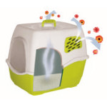 MAISON TOILETTE BILL 1 F NERO-RUBIN de Marchioro - cage pour oiseaux et rongeurs dans Maison de toilette pour chats