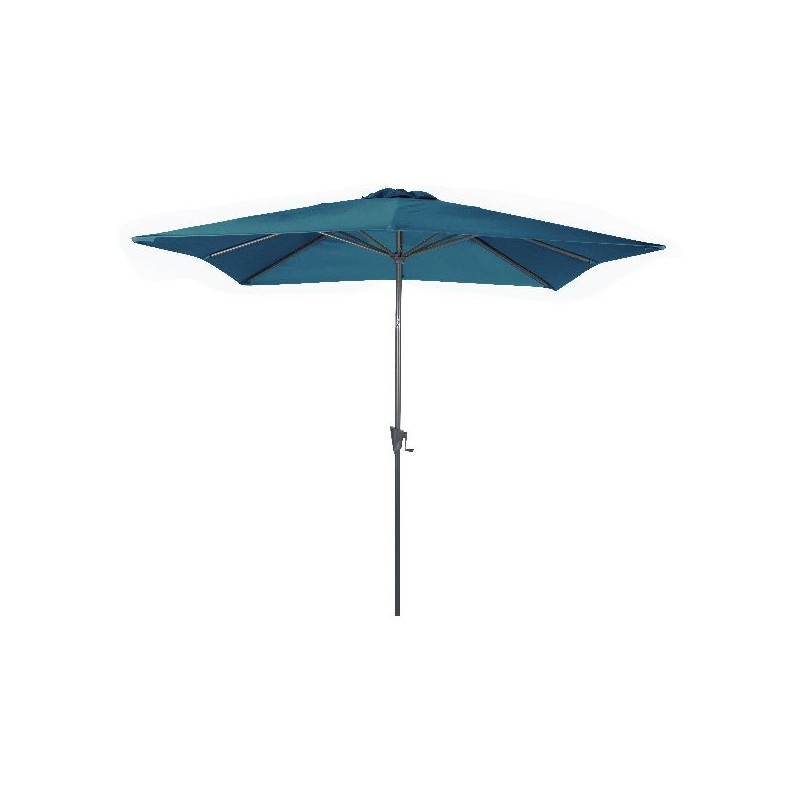Parasol droit tilt 2.5x2.5 grey bleu de Proloisirs - Océo - table et fauteuil et mobilier de jardin dans 🏖️ Parasol pour l'ex...