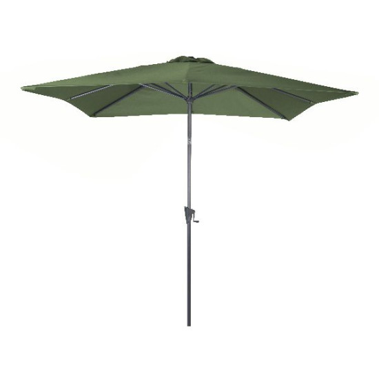 Parasol droit tilt 2.5x2.5 grey kaki de Proloisirs - Océo - table et fauteuil et mobilier de jardin dans 🏖️ Parasol pour l'ex...