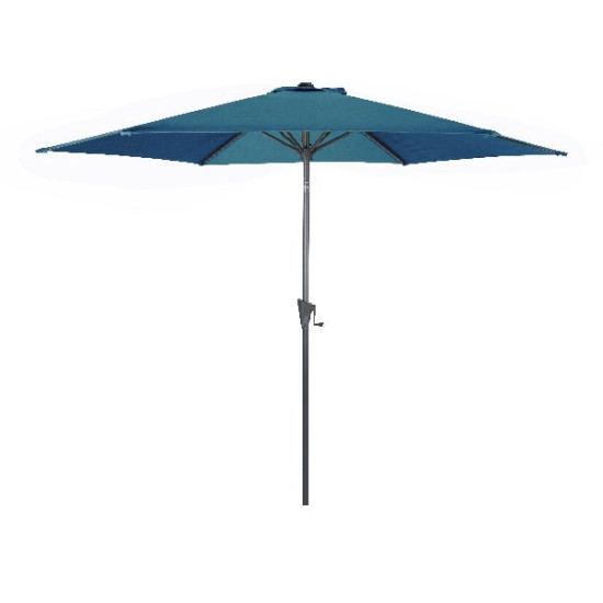 Parasol droit tilt ø300 grey bleu de Proloisirs - Océo - table et fauteuil et mobilier de jardin dans 🏖️ Parasol pour l'exter...