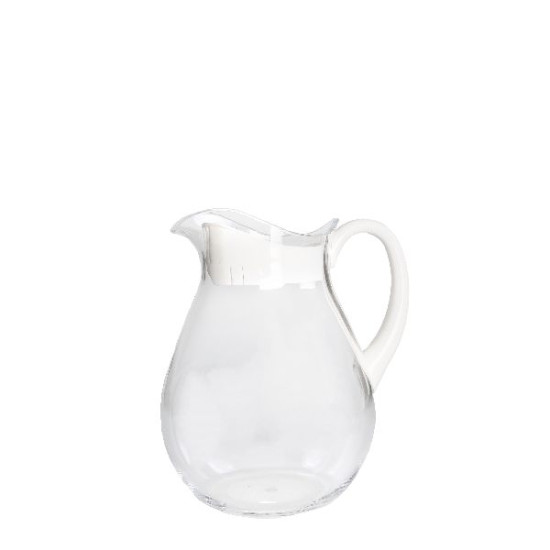 Carafe avec bouchon et anse blanc h21cm de Jardinerie Bordeaux Libourne Gironde dans Portes bouteilles - Couverts - Vaisselles