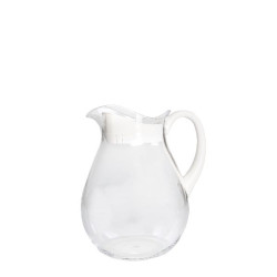 Carafe avec bouchon et anse blanc h21cm de Jardinerie Bordeaux Libourne Gironde dans Portes bouteilles - Couverts - Vaisselles