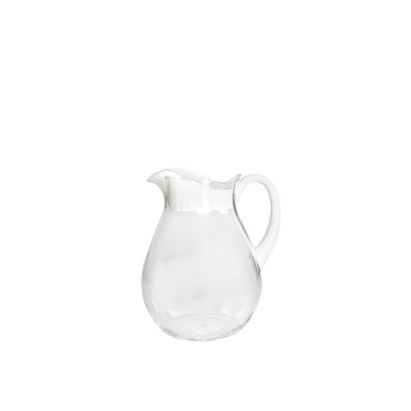Carafe avec bouchon et anse blanc h21cm de Jardinerie Bordeaux Libourne Gironde dans Portes bouteilles - Couverts - Vaisselles