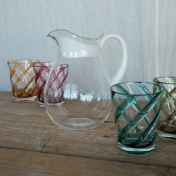 Carafe avec bouchon et anse blanc h21cm de Jardinerie Bordeaux Libourne Gironde dans Portes bouteilles - Couverts - Vaisselles