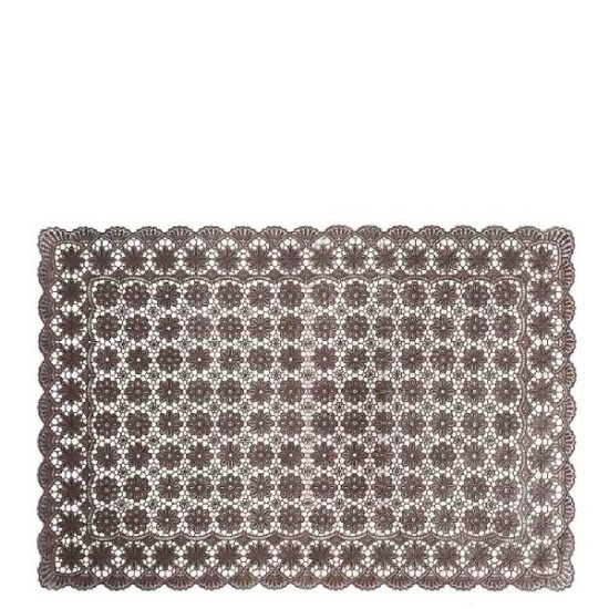 Set de table chocolat deco florale 36x53cm de Jardinerie Bordeaux Libourne Gironde dans Set de table