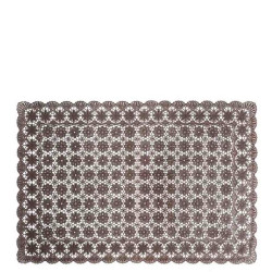 Set de table chocolat deco florale 36x53cm de Jardinerie Bordeaux Libourne Gironde dans Set de table