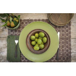 Set de table chocolat deco florale 36x53cm de Jardinerie Bordeaux Libourne Gironde dans Set de table
