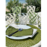 Set de table tresse vert d38cm de Jardinerie Bordeaux Libourne Gironde dans Set de table
