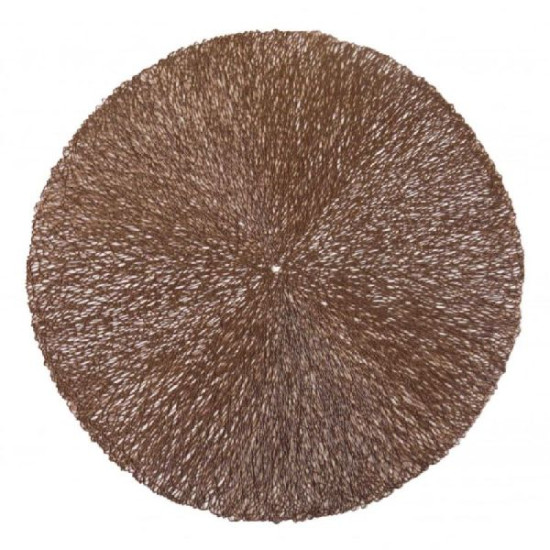 Set de table tresse chocolat d38cm de Jardinerie Bordeaux Libourne Gironde dans Set de table