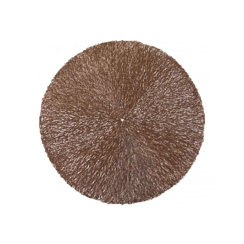 Set de table tresse chocolat d38cm de Jardinerie Bordeaux Libourne Gironde dans Set de table