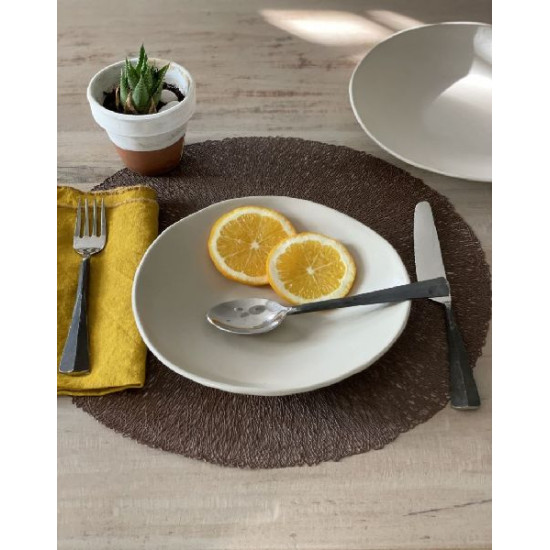 Set de table tresse chocolat d38cm de Jardinerie Bordeaux Libourne Gironde dans Set de table