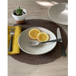 Set de table tresse chocolat d38cm de Jardinerie Bordeaux Libourne Gironde dans Set de table