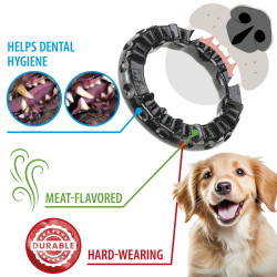 Smile l noir anneau jouet chien de Ferplast - cage pour oiseaux et rongeurs dans Jouets pour chiens