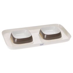 Plateau de proprete glam tray xs taupe de Ferplast - cage pour oiseaux et rongeurs dans Gamelles, distributeurs et fontaines ...