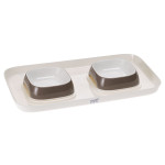 Plateau de proprete glam tray xs taupe de Ferplast - cage pour oiseaux et rongeurs dans Gamelles, distributeurs et fontaines ...