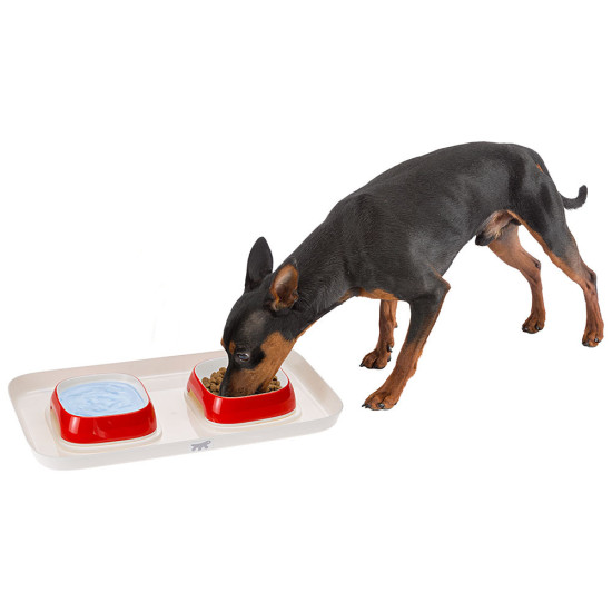 Plateau de proprete glam tray xs taupe de Ferplast - cage pour oiseaux et rongeurs dans Gamelles, distributeurs et fontaines ...