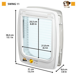 Swing 11 t marron chatiere 4 voies tunnel moyen de Ferplast - cage pour oiseaux et rongeurs dans Chatieres pour portes
