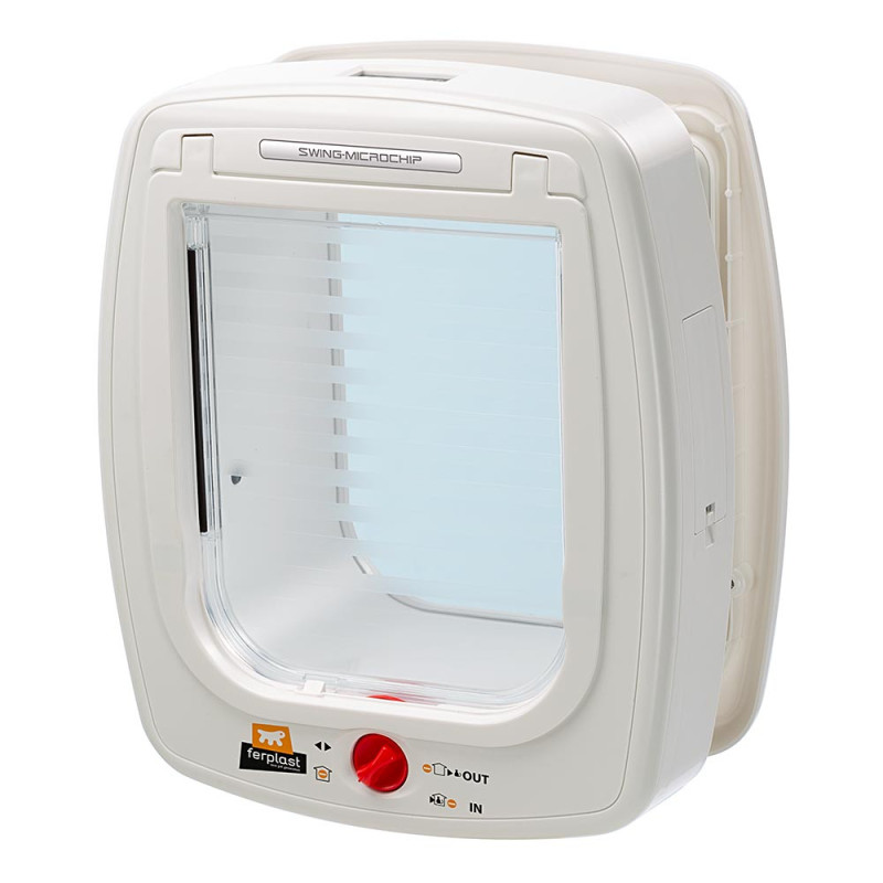 Swing microchip large blanche - chatiere electro de Ferplast - cage pour oiseaux et rongeurs dans Chatieres pour portes