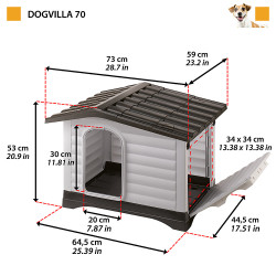 Dogvilla 70 - niche plastique de Ferplast - cage pour oiseaux et rongeurs dans Niches pour chiens