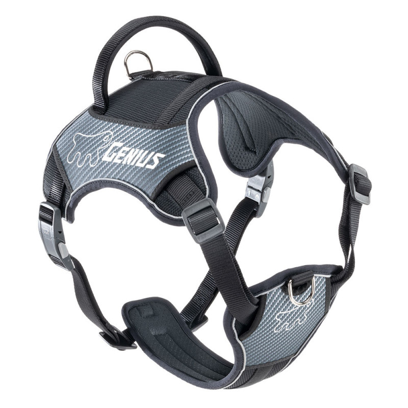 Genius p ex large - harnais noir de Ferplast - cage pour oiseaux et rongeurs dans Harnais pour chien