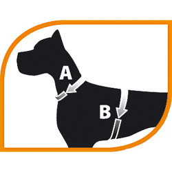 Genius p ex large - harnais noir de Ferplast - cage pour oiseaux et rongeurs dans Harnais pour chien