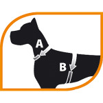Genius p ex large - harnais noir de Ferplast - cage pour oiseaux et rongeurs dans Harnais pour chien