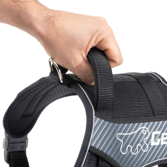Genius p ex large - harnais noir de Ferplast - cage pour oiseaux et rongeurs dans Harnais pour chien