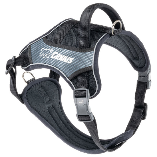Genius p medium - harnais noir de Ferplast - cage pour oiseaux et rongeurs dans Harnais pour chien