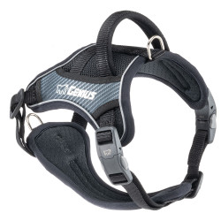 Genius p small - harnais noir de Ferplast - cage pour oiseaux et rongeurs dans Harnais pour chien