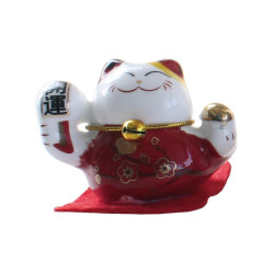 chat maneki neko en porcelaine de Herboristerie et Esotérisme à Libourne dans 💎 Bijoux et accessoires ésotériques
