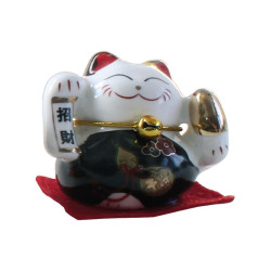 chat maneki neko en porcelaine de Herboristerie et Esotérisme à Libourne dans 💎 Bijoux et accessoires ésotériques