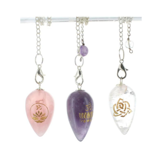 Coffret 3 pendules en pierre de Herboristerie et Esotérisme à Libourne dans 💎 Bijoux et accessoires ésotériques