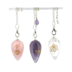 Coffret 3 pendules en pierre de Herboristerie et Esotérisme à Libourne dans 💎 Bijoux et accessoires ésotériques